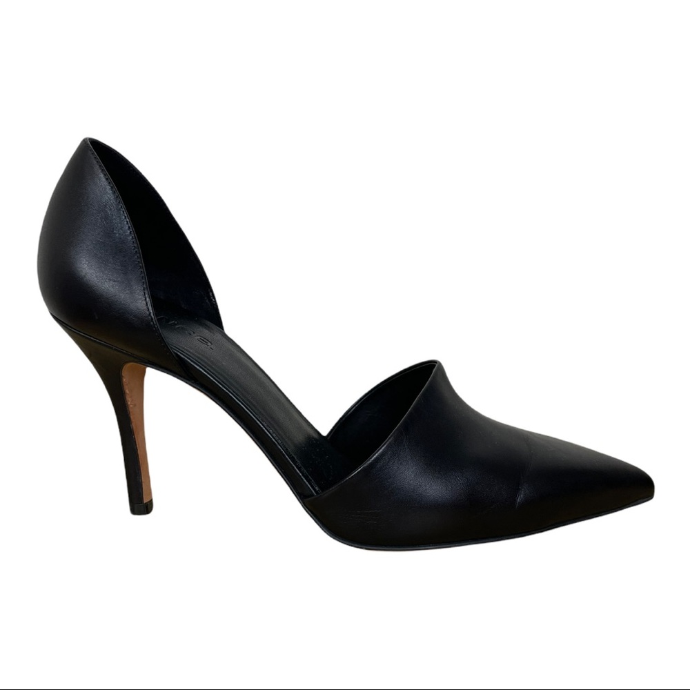 Vince Size 10 Black Claire D'orsay Leather Heels
